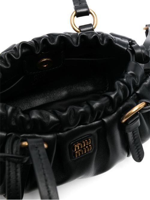 Black leather bag MIU MIU | 5BP089ACSWF0002